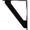 Ekena Millwork Traditional Wrought Iron Bracket, (Triple center brace), Powder Coated Black 2"W x 12"D x 15"H BKTM02X12X15TTR - alternate 5